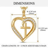14K Gold Plated Cross Necklaces for Women Faith Jewelry for  Anniversary Christmas Birthday Mother's Day
