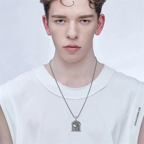 Sterling Silver Constellation Celestial Pendant Necklace