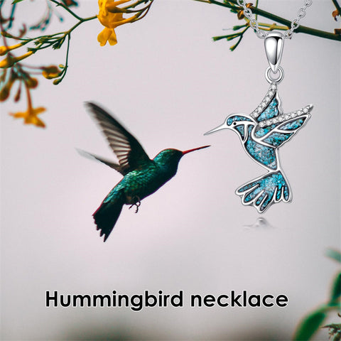 Sterling Silver Dove Hummingbird Red Cardinal Pendant Necklace