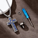 Sterling Silver Cross Hummingbird Cardinal  Rose Sunflower Urn  Necklace for Ashes Cremation Jewelry