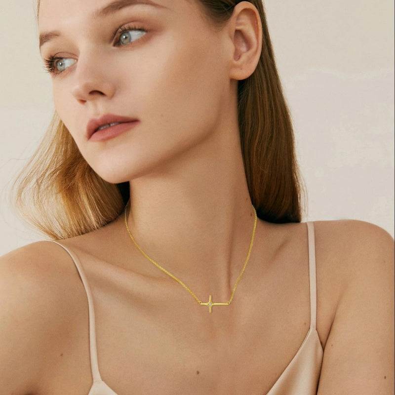 14K Gold Plated Cross Necklaces for Women Faith Jewelry for  Anniversary Christmas Birthday Mother's Day