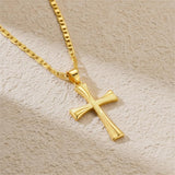 14K Gold Plated Cross Infinity  Pendant Necklace  for Women