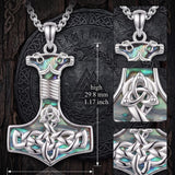 Sterling Silver Peace Sign Coexist Peace Symbol Pirate Tree of Life Thor's Hammer Wolf Raven Viking Series Necklace