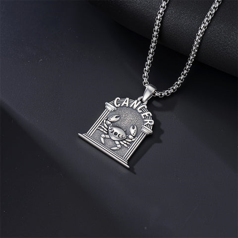 Sterling Silver Constellation Celestial Pendant Necklace