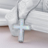 925  Silver Opal Urn Necklace for Ashes Cremation Jewelry Cremation Keepsake Memorial Pendant  Gifts for Women Men