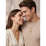 14K Gold Plated Cross Pendant necklace