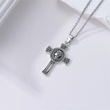 Sterling Silver Medusa Goddess Hand & Heart Ma’at Goddess Nefertiti Goddess Religious Pendant Necklace