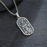 Sterling Silver Memento Mori Tree of Life Anubis Pendant Viking Amulet   Protection Pendant Necklace Egyptian Jewelry