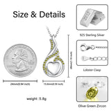Sterling Silver Heart Shape Tear Dangle Urn Necklace for Ashes