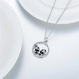 Sterling Silver PhoenixRaven Panda Hummingbird Sea Turtle Pendant Necklace Mother's Day Christmas Gifts