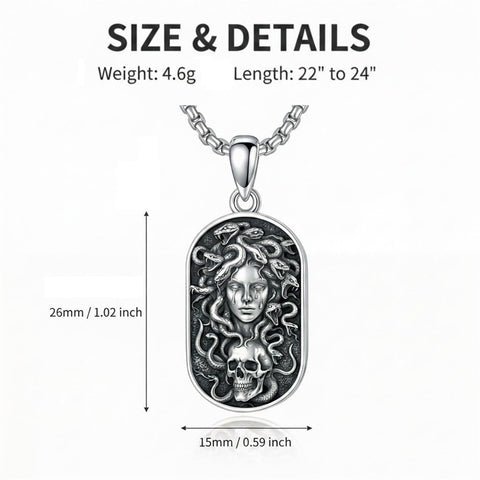 Sterling Silver Memento Mori Tree of Life Anubis Pendant Viking Amulet   Protection Pendant Necklace Egyptian Jewelry