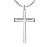 14K Gold Plated Cross Pendant Necklace Protection Jewelry Religious Gift