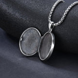 Sterling Silver Personalized Photo St. Anthony Francis Sebastian Medal Protection Necklace Catholic Christian Jewelry