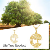 14k Gold Tree of Life Necklace Tree of Life Jewelry Gifts for Women Girls