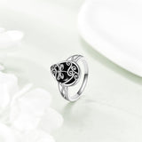 Celtic Filigree Rings Sterling Silver Black Onyx Ring Black Onyx Jewelry Gifts For Women Men