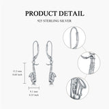 Sterling Silver Microphone  Saxophone Accordion  Clarinet Guitar Harp Leverback Earrings Gifts for Music Lovers