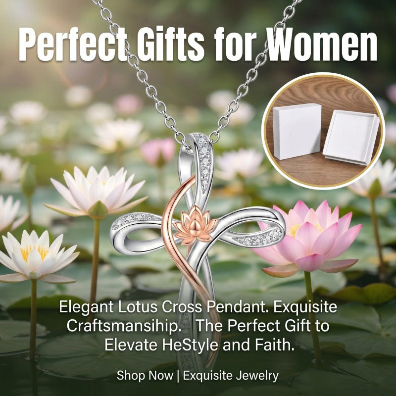 Sterling Silver Daisy Rose Plumeria Lotus Sunflower Cross Pendant Necklace for Women
