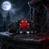 Sterling Silver 10K 14K 18K Gold Personalized Gothic Skull Ring Exquisite Spooky Jewelry for Halloween Lovers
