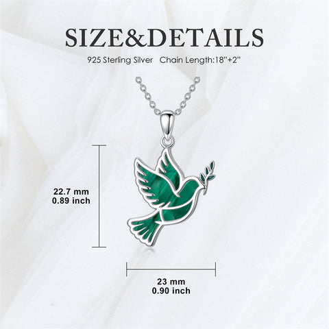 Sterling Silver Dove Hummingbird Red Cardinal Pendant Necklace