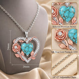 Sterling Silver Teardrop Gemstone Rose Butterfly Infinity Heart Necklace for Women
