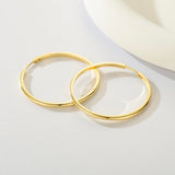 14K Gold Plated  Hoop Earrings for Women