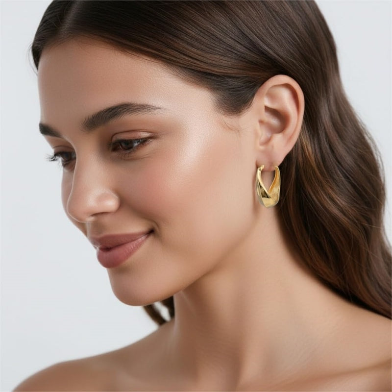 14K Gold Plated Trendy Elegant  Earring for Women