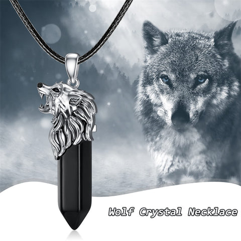 Sterling Silver Viking Dragon Eagle Wolf Animal Pendant Necklace for Men