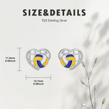 Sterling SilverHockeyBasketball Softball Football Volleyball Pickleball Soccer Baseball Tennis Stud Sport Earrings