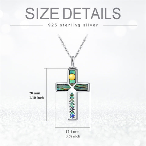Sterling Silver Abalone Shell Opal Butterfly Dragonfly Tree of Life Pet Paw Cross Urn Necklaces for Ashes