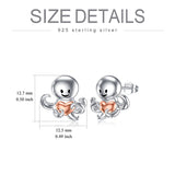 Cute Earrings Sterling Silver Animal Stud Earrings Cute Animal Jewelry Gifts for Women Girls