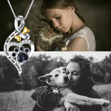 Pet Cremation Jewelry for Pet Ashes 925  Silver Pet Urn Necklace for Ashes Keepsake Memorial Ashes Necklace for Dog Pet