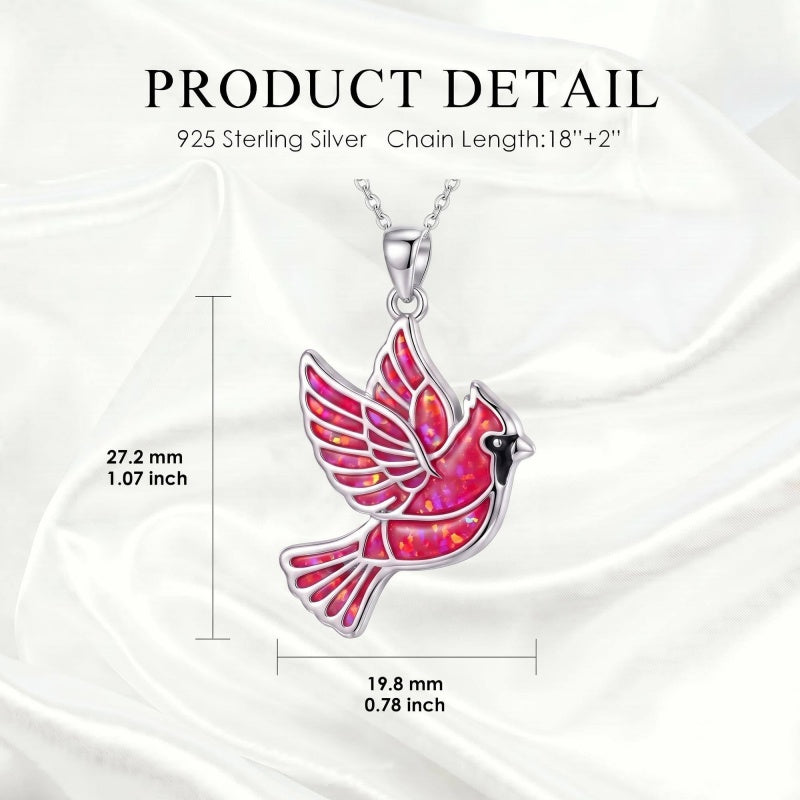 Sterling Silver Dragonfly  Cardinal Butterfly Hummingbird Pendant Necklace Gift for Women