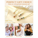 Sterling Silver Personalized  Birthstone Infinity Necklace for Women