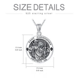 Sterling Silver St Michael St Benedict St Anthony St Jude Medal Pendant Necklace