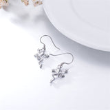 Sterling Silver Highland Cow Squirrel Cat Frog Dangle Earrings