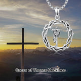 Sterling Silver Cross Pendant Necklace Christian Religious Jewelry Gifts for Anniversary