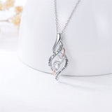 Sterling Silver Sister Pendant Necklace With Engraved