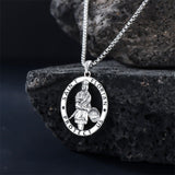 Sterling Silver  Virgin Mary Saint Florian Saint Jude Saint Michael Saint Benedict Amulet Protection Pendant Necklace