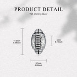 Sterling Silver Volleyball Baseball Basketball Football Soccer Sport Charm Beads