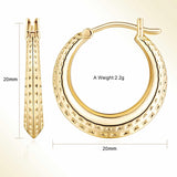 14K Gold Plated Lightweight & Small Hoop Earrings for Women