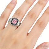 Sterling Silver Personalized Birthstone Class Ring Graduation Gifts for Women