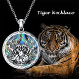 Sterling Silver Aztec Lion Cross Pendant Necklace