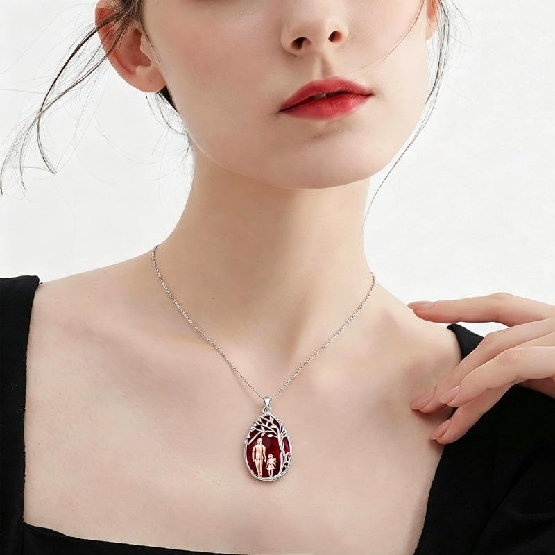 Sterling Silver Crystal Father Daughter Pendant Necklace from Dad  I Love You Forever Jewelry