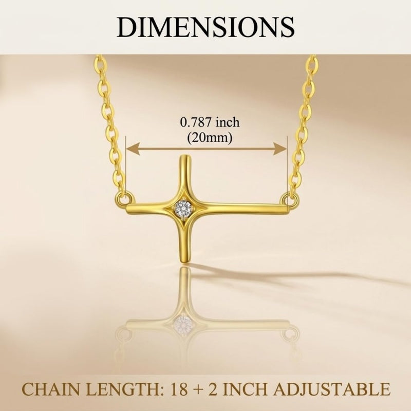14K Gold Plated Cross Necklaces for Women Faith Jewelry for  Anniversary Christmas Birthday Mother's Day