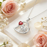 Sterling Silver Mother Daughter Two Hippo Two Elephant Two Horse Two Dachshund Two Cow Pendant Necklace
