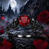 Sterling Silver 10K 14K 18K Gold Personalized Gothic Skull Ring Exquisite Spooky Jewelry for Halloween Lovers