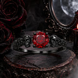 Sterling Silver 10K 14K 18K Gold Personalized Gothic Skull Ring Exquisite Spooky Jewelry for Halloween Lovers