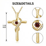 14K Gold Plated Cross Pendant Necklace for Women Faith Jewelry for Anniversary Christmas  Birthday Mother's Day