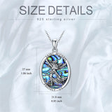 Sterling Silver Saint Michael Saint Christopher Amulet Pendant Necklace for Men