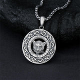 Sterling Silver Oxidized Tiger Wolf Lion Leopard Pendant Necklace for Men